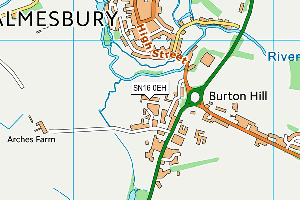 SN16 0EH map - OS VectorMap District (Ordnance Survey) SN16 0EH map - OS VectorMap District (Ordnance Survey)