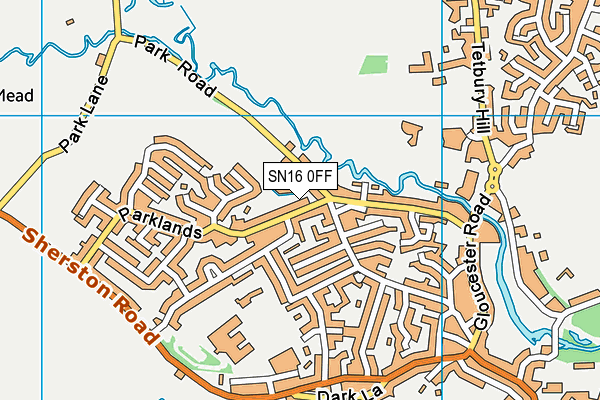SN16 0FF map - OS VectorMap District (Ordnance Survey) SN16 0FF map - OS VectorMap District (Ordnance Survey)