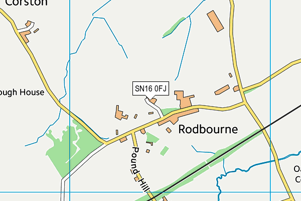 SN16 0FJ map - OS VectorMap District (Ordnance Survey) SN16 0FJ map - OS VectorMap District (Ordnance Survey)