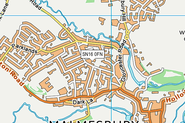 SN16 0FN map - OS VectorMap District (Ordnance Survey) SN16 0FN map - OS VectorMap District (Ordnance Survey)