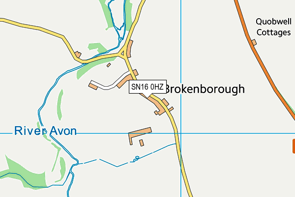 SN16 0HZ map - OS VectorMap District (Ordnance Survey) SN16 0HZ map - OS VectorMap District (Ordnance Survey)