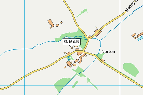 SN16 0JN map - OS VectorMap District (Ordnance Survey) SN16 0JN map - OS VectorMap District (Ordnance Survey)