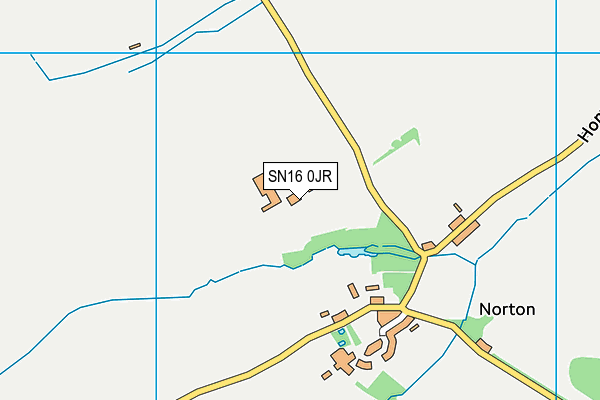SN16 0JR map - OS VectorMap District (Ordnance Survey) SN16 0JR map - OS VectorMap District (Ordnance Survey)