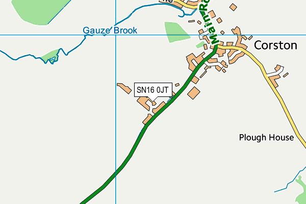 SN16 0JT map - OS VectorMap District (Ordnance Survey)