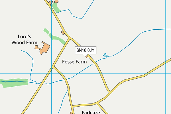 SN16 0JY map - OS VectorMap District (Ordnance Survey) SN16 0JY map - OS VectorMap District (Ordnance Survey)