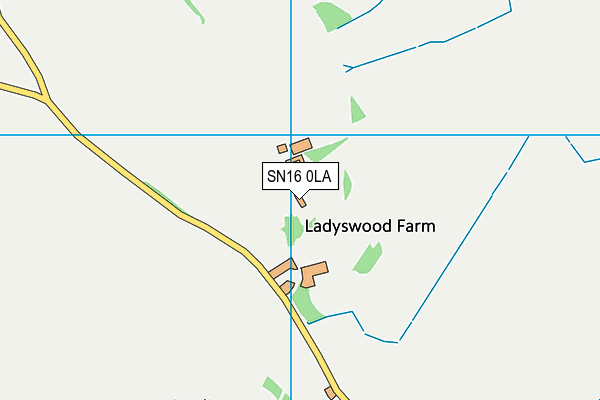 SN16 0LA map - OS VectorMap District (Ordnance Survey) SN16 0LA map - OS VectorMap District (Ordnance Survey)