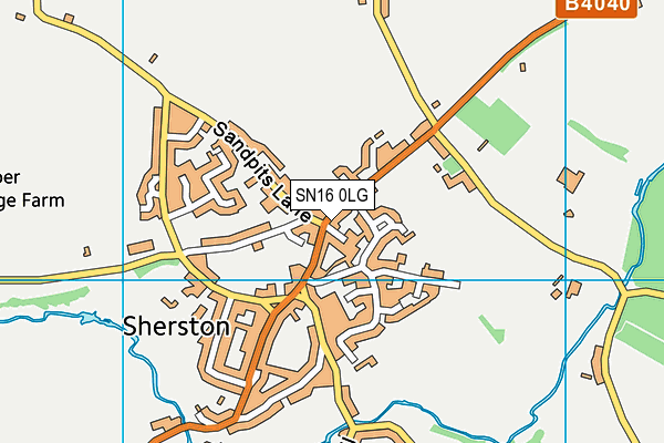 SN16 0LG map - OS VectorMap District (Ordnance Survey) SN16 0LG map - OS VectorMap District (Ordnance Survey)