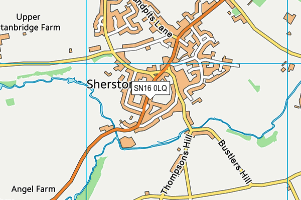 SN16 0LQ map - OS VectorMap District (Ordnance Survey) SN16 0LQ map - OS VectorMap District (Ordnance Survey)