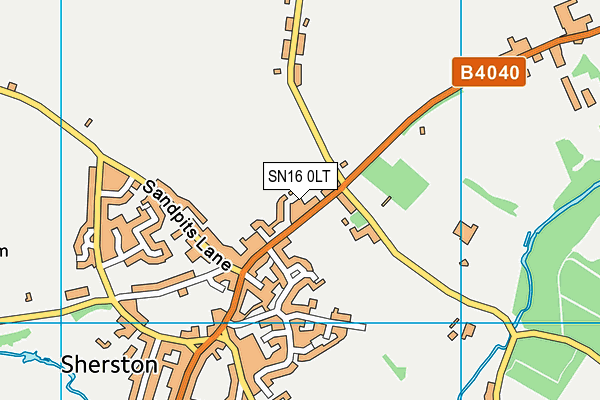 SN16 0LT map - OS VectorMap District (Ordnance Survey) SN16 0LT map - OS VectorMap District (Ordnance Survey)