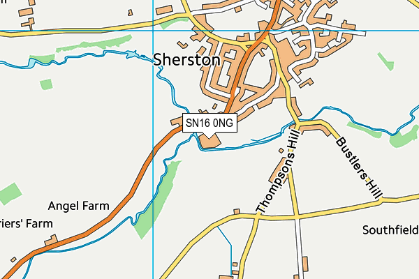 SN16 0NG map - OS VectorMap District (Ordnance Survey) SN16 0NG map - OS VectorMap District (Ordnance Survey)
