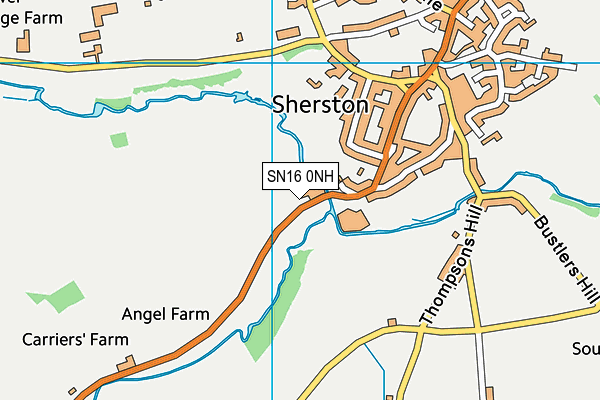 SN16 0NH map - OS VectorMap District (Ordnance Survey) SN16 0NH map - OS VectorMap District (Ordnance Survey)