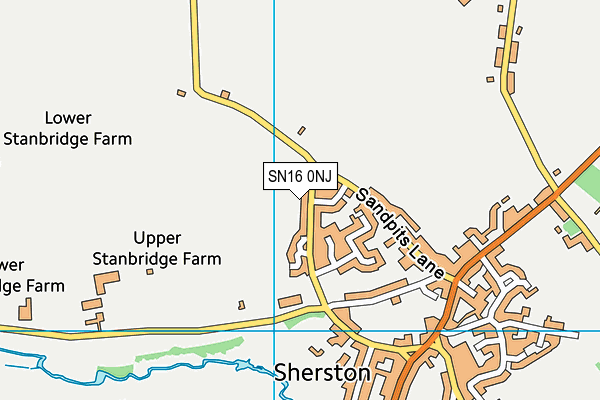 SN16 0NJ map - OS VectorMap District (Ordnance Survey) SN16 0NJ map - OS VectorMap District (Ordnance Survey)