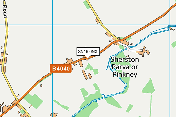 SN16 0NX map - OS VectorMap District (Ordnance Survey) SN16 0NX map - OS VectorMap District (Ordnance Survey)