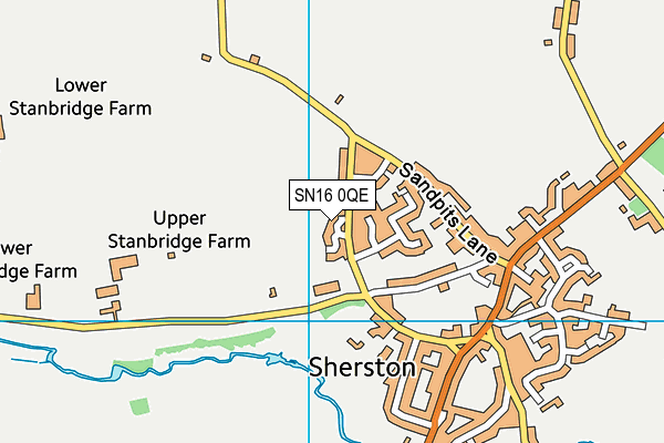 SN16 0QE map - OS VectorMap District (Ordnance Survey) SN16 0QE map - OS VectorMap District (Ordnance Survey)