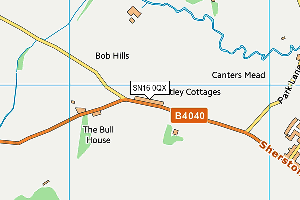 SN16 0QX map - OS VectorMap District (Ordnance Survey) SN16 0QX map - OS VectorMap District (Ordnance Survey)