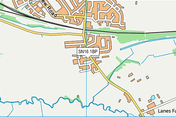 SN16 1BP map - OS VectorMap District (Ordnance Survey) SN16 1BP map - OS VectorMap District (Ordnance Survey)