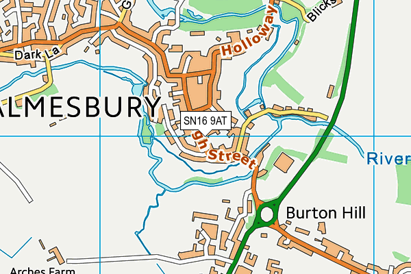 SN16 9AT map - OS VectorMap District (Ordnance Survey) SN16 9AT map - OS VectorMap District (Ordnance Survey)