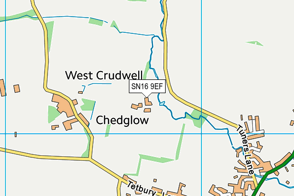 SN16 9EF map - OS VectorMap District (Ordnance Survey) SN16 9EF map - OS VectorMap District (Ordnance Survey)