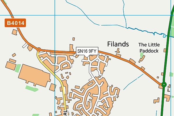 SN16 9FY map - OS VectorMap District (Ordnance Survey) SN16 9FY map - OS VectorMap District (Ordnance Survey)