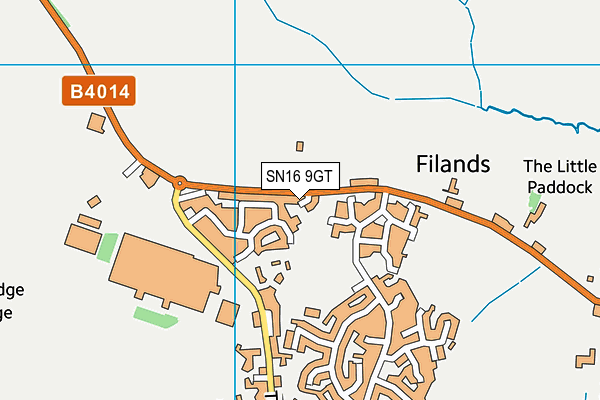 SN16 9GT map - OS VectorMap District (Ordnance Survey) SN16 9GT map - OS VectorMap District (Ordnance Survey)