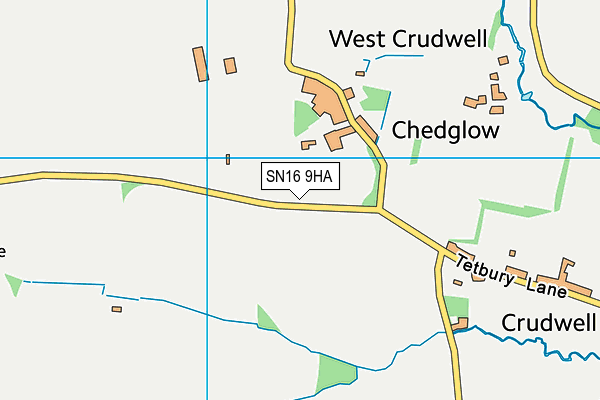SN16 9HA map - OS VectorMap District (Ordnance Survey) SN16 9HA map - OS VectorMap District (Ordnance Survey)