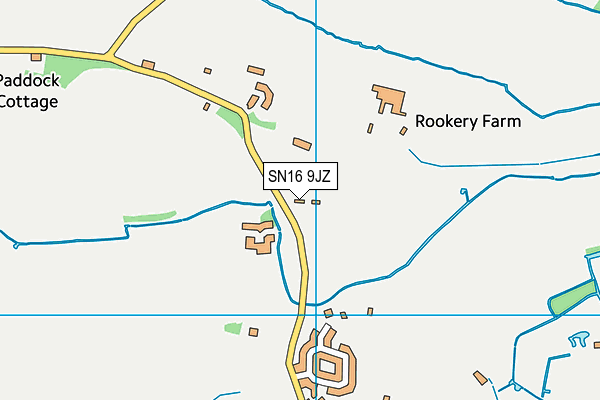 SN16 9JZ map - OS VectorMap District (Ordnance Survey) SN16 9JZ map - OS VectorMap District (Ordnance Survey)