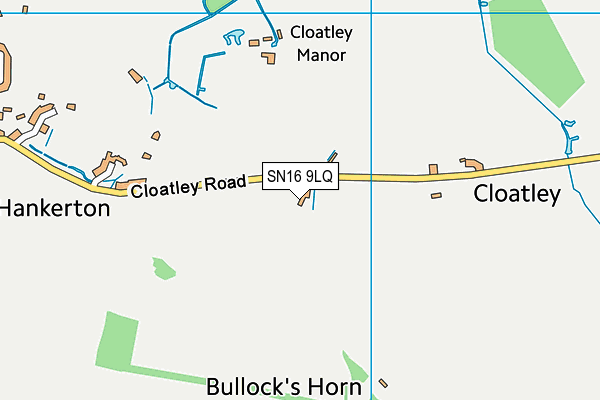 SN16 9LQ map - OS VectorMap District (Ordnance Survey) SN16 9LQ map - OS VectorMap District (Ordnance Survey)
