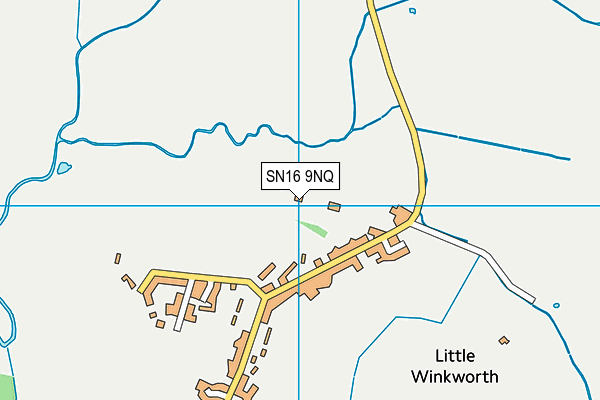 SN16 9NQ map - OS VectorMap District (Ordnance Survey) SN16 9NQ map - OS VectorMap District (Ordnance Survey)