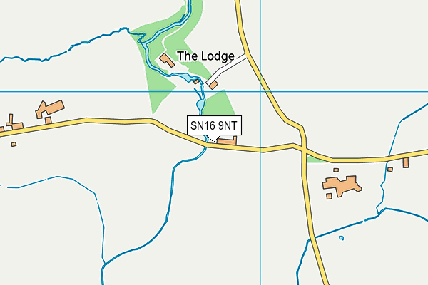 SN16 9NT map - OS VectorMap District (Ordnance Survey) SN16 9NT map - OS VectorMap District (Ordnance Survey)