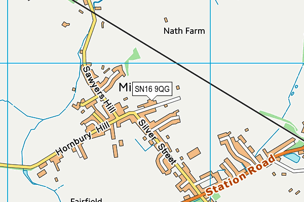 SN16 9QG map - OS VectorMap District (Ordnance Survey) SN16 9QG map - OS VectorMap District (Ordnance Survey)