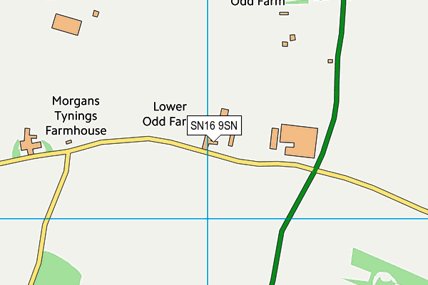 SN16 9SN map - OS VectorMap District (Ordnance Survey) SN16 9SN map - OS VectorMap District (Ordnance Survey)
