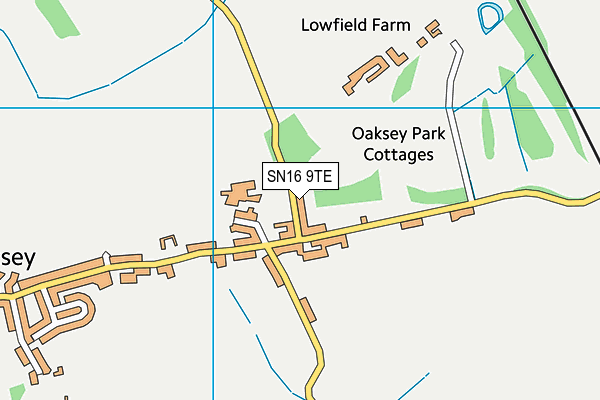 SN16 9TE map - OS VectorMap District (Ordnance Survey) SN16 9TE map - OS VectorMap District (Ordnance Survey)