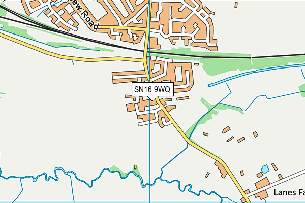 SN16 9WQ map - OS VectorMap District (Ordnance Survey) SN16 9WQ map - OS VectorMap District (Ordnance Survey)