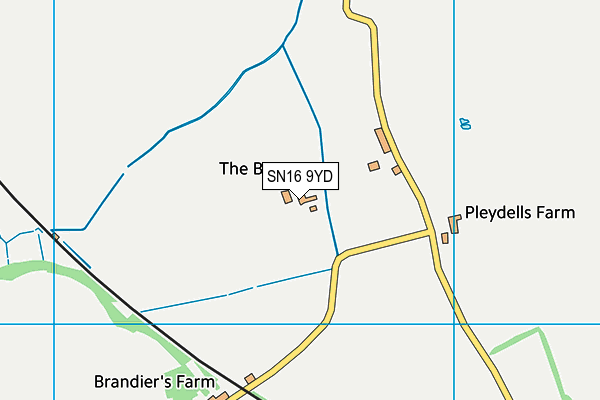 SN16 9YD map - OS VectorMap District (Ordnance Survey) SN16 9YD map - OS VectorMap District (Ordnance Survey)