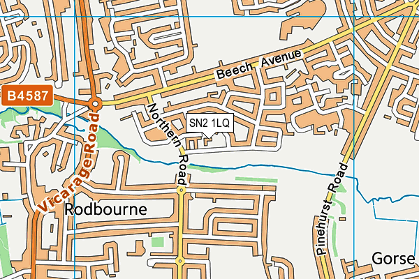 SN2 1LQ map - OS VectorMap District (Ordnance Survey) SN2 1LQ map - OS VectorMap District (Ordnance Survey)