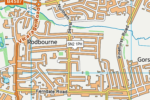 SN2 1PH map - OS VectorMap District (Ordnance Survey) SN2 1PH map - OS VectorMap District (Ordnance Survey)