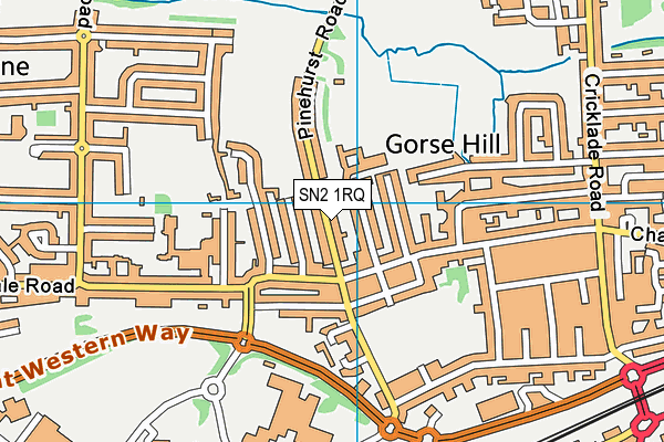 SN2 1RQ map - OS VectorMap District (Ordnance Survey) SN2 1RQ map - OS VectorMap District (Ordnance Survey)