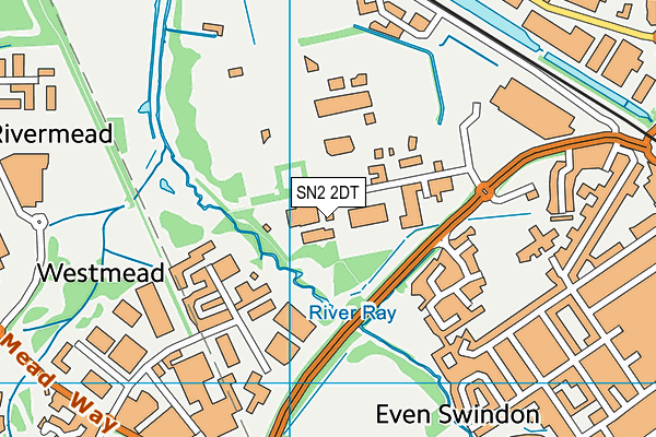 SN2 2DT map - OS VectorMap District (Ordnance Survey) SN2 2DT map - OS VectorMap District (Ordnance Survey)