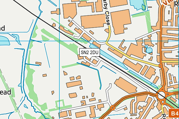 SN2 2DU map - OS VectorMap District (Ordnance Survey) SN2 2DU map - OS VectorMap District (Ordnance Survey)