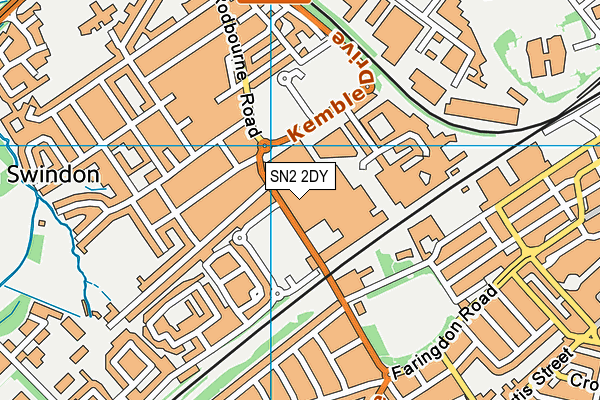 SN2 2DY map - OS VectorMap District (Ordnance Survey) SN2 2DY map - OS VectorMap District (Ordnance Survey)