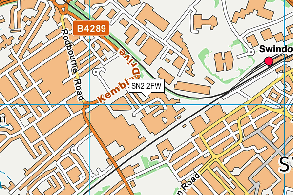 SN2 2FW map - OS VectorMap District (Ordnance Survey) SN2 2FW map - OS VectorMap District (Ordnance Survey)