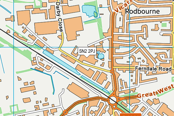 SN2 2PJ map - OS VectorMap District (Ordnance Survey) SN2 2PJ map - OS VectorMap District (Ordnance Survey)