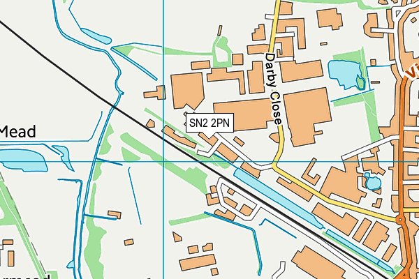 SN2 2PN map - OS VectorMap District (Ordnance Survey) SN2 2PN map - OS VectorMap District (Ordnance Survey)