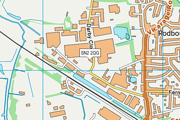 SN2 2QG map - OS VectorMap District (Ordnance Survey) SN2 2QG map - OS VectorMap District (Ordnance Survey)
