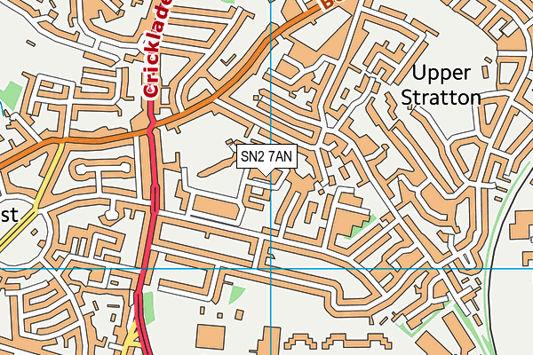 SN2 7AN map - OS VectorMap District (Ordnance Survey) SN2 7AN map - OS VectorMap District (Ordnance Survey)