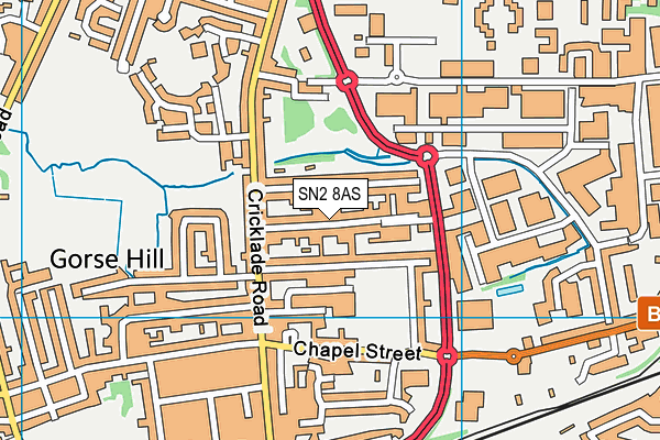 SN2 8AS map - OS VectorMap District (Ordnance Survey) SN2 8AS map - OS VectorMap District (Ordnance Survey)