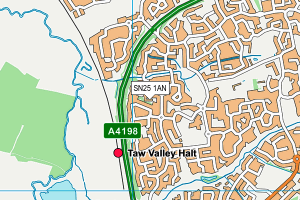 SN25 1AN map - OS VectorMap District (Ordnance Survey) SN25 1AN map - OS VectorMap District (Ordnance Survey)