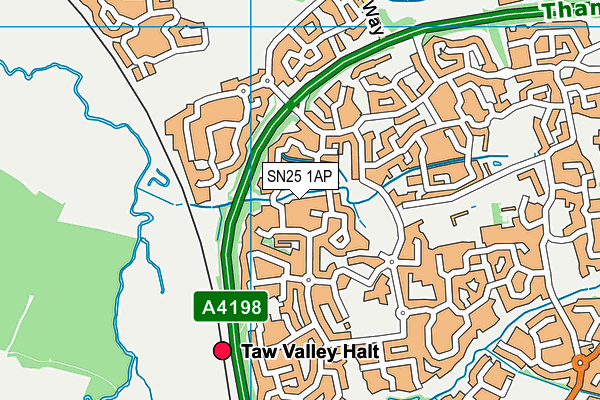 SN25 1AP map - OS VectorMap District (Ordnance Survey) SN25 1AP map - OS VectorMap District (Ordnance Survey)