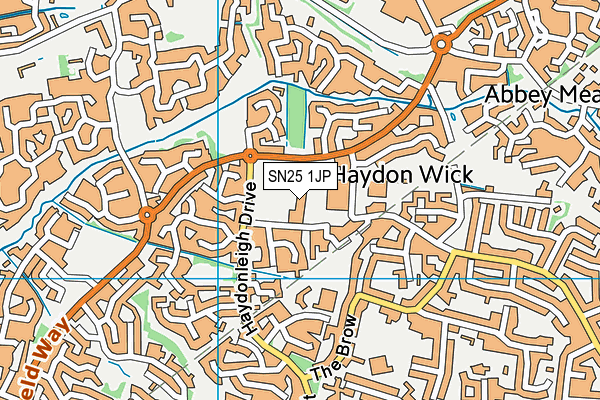 SN25 1JP map - OS VectorMap District (Ordnance Survey) SN25 1JP map - OS VectorMap District (Ordnance Survey)