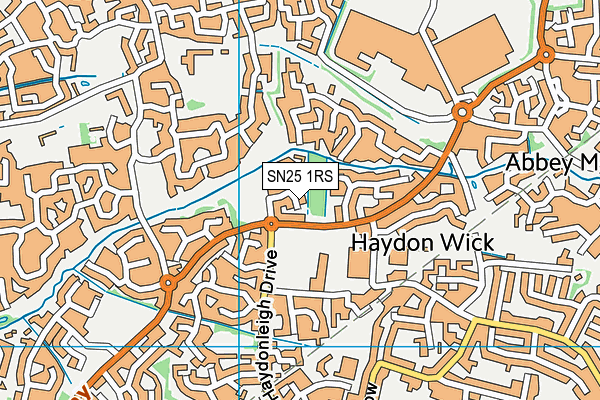 SN25 1RS map - OS VectorMap District (Ordnance Survey) SN25 1RS map - OS VectorMap District (Ordnance Survey)